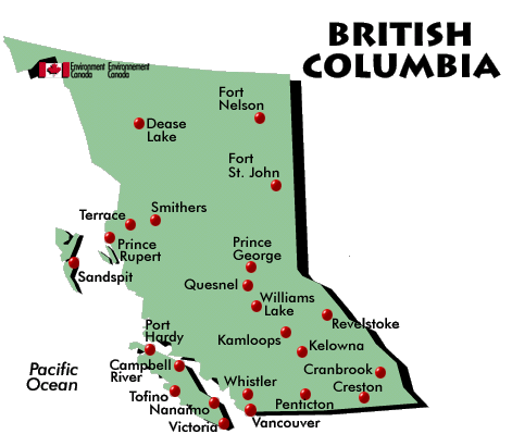 British Columbia Map